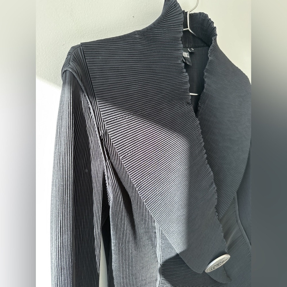 IPSE Blouse/Blazer - New Wave Deconstructed Asymmetrical Top - black -Si… - Picture 6 of 10